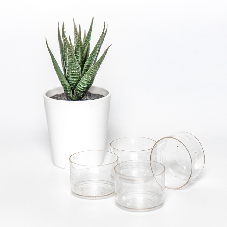 Wholesale round shape clear plastic tea light container candle cups