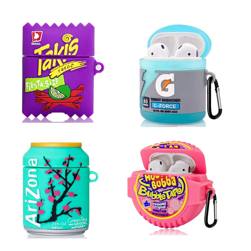 Чехол Takis для картофельных чипсов, конфет, еды, Airpod, спортивный, водный питьевой 3D милый мультяшный веселый силиконовый защитный чехол для Airpods 1 2