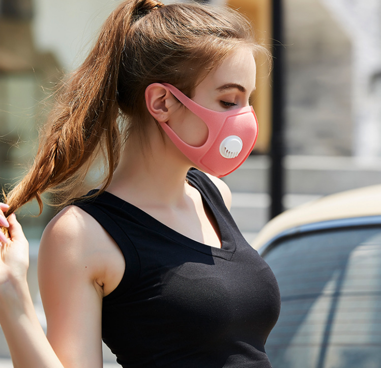 Пылезащитная противотуманная респираторная маска PM2.5, дышащая защитная маска, многоразовая маска для лица с клапаном