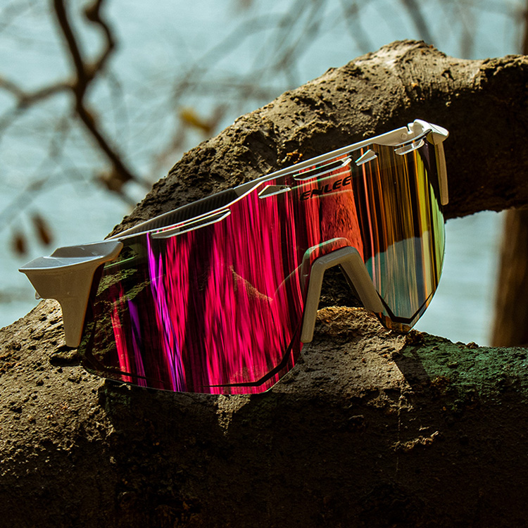 2021 Hot Sell Anti-UV 400 Polarized Electroplated Color Bicycle Glasses Adjustable Waterproof Cycling Sunglasses