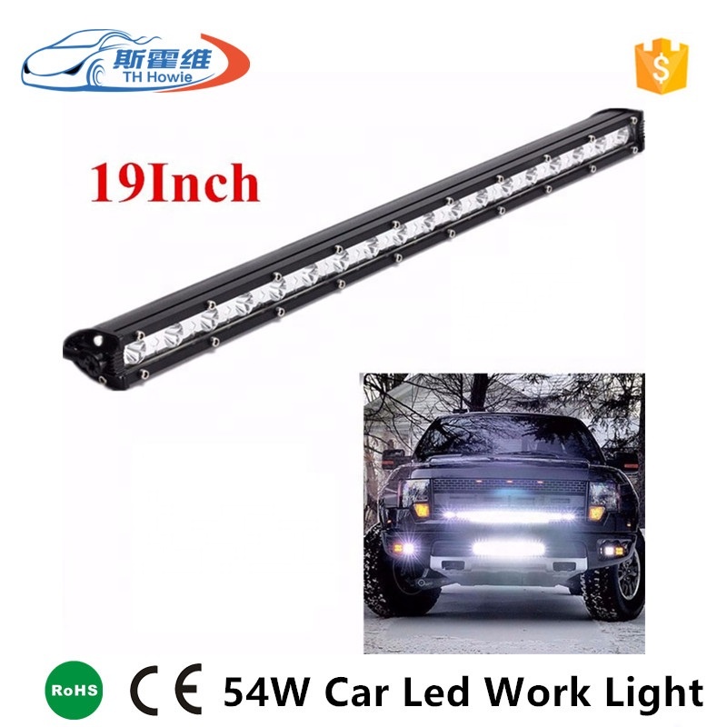 19 дюймов 54 Вт автомобиля Led рабочий свет бар 12V для бездорожья грузовик ATV внедорожник Work источник света пятно луча авто фар дальнего света