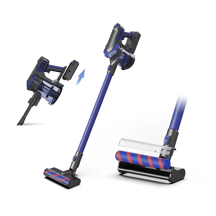 2021 New Arrives Flexible Motorized Soft Roller Cordless Portable Handheld Vacuum Cleaner