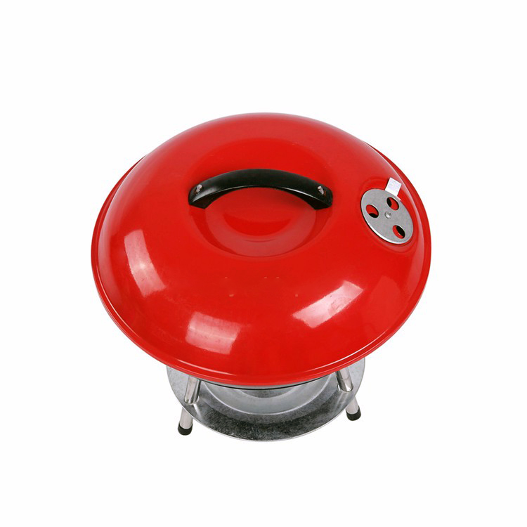 Premium Portable Mini 14 inch BBQ Grill Charcoal Barbecue Kettle Grill with Removable Legs Outdoor