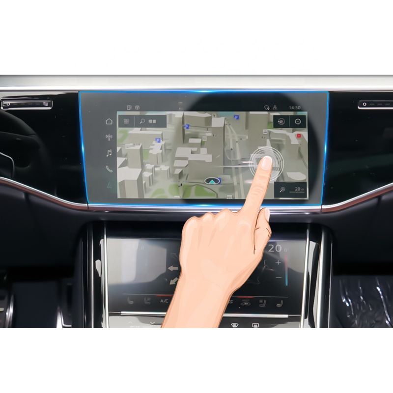 Закаленное стекло для защиты сенсорного экрана 2021 Audi S8, спидометр навигации в салоне автомобиля, водонепроницаемая защитная пленка 9H