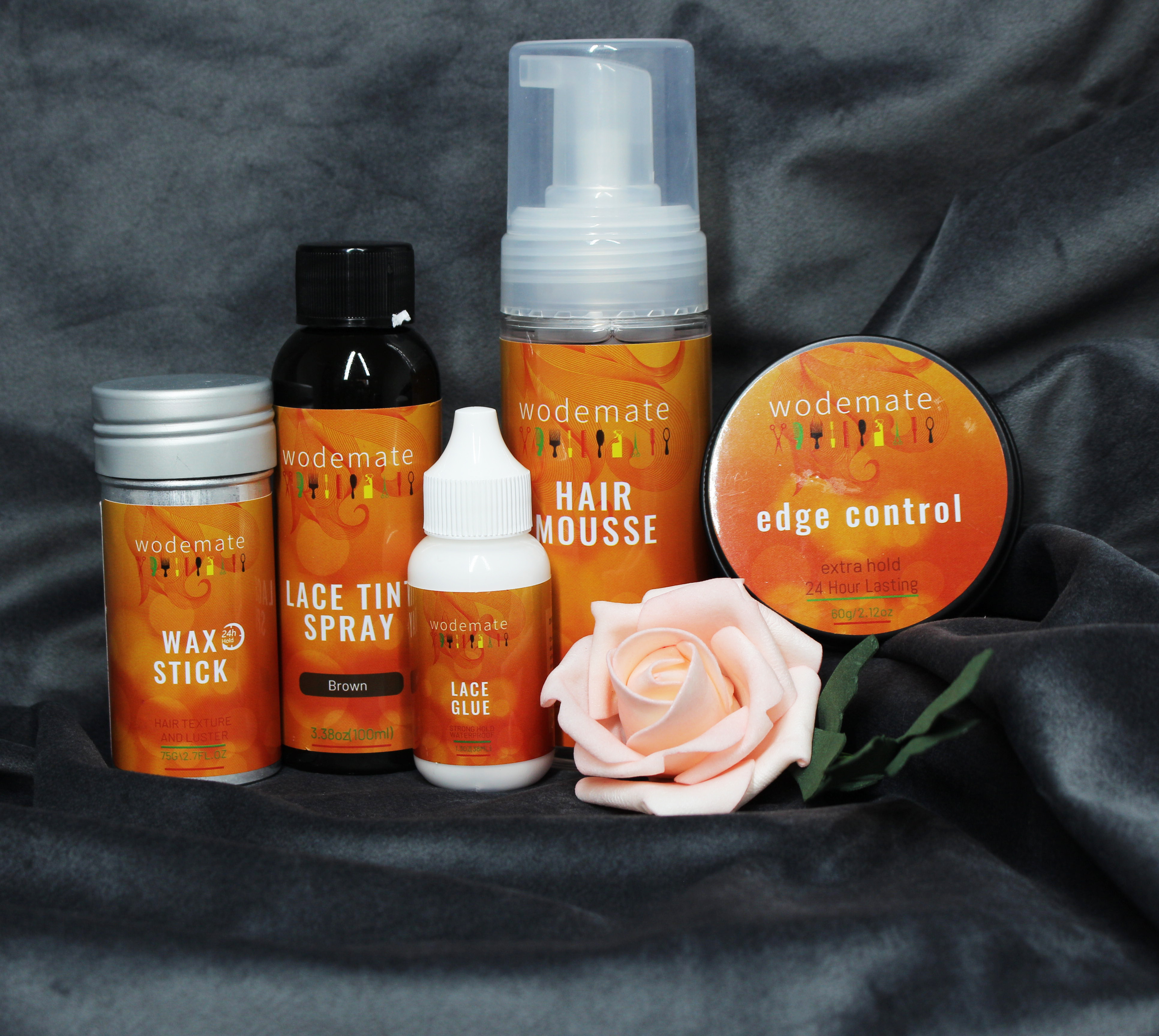 private label clear front frontal vendor Lace Glue set remover Wig Adhesive Water proof hair tint spray extensions wigs tools