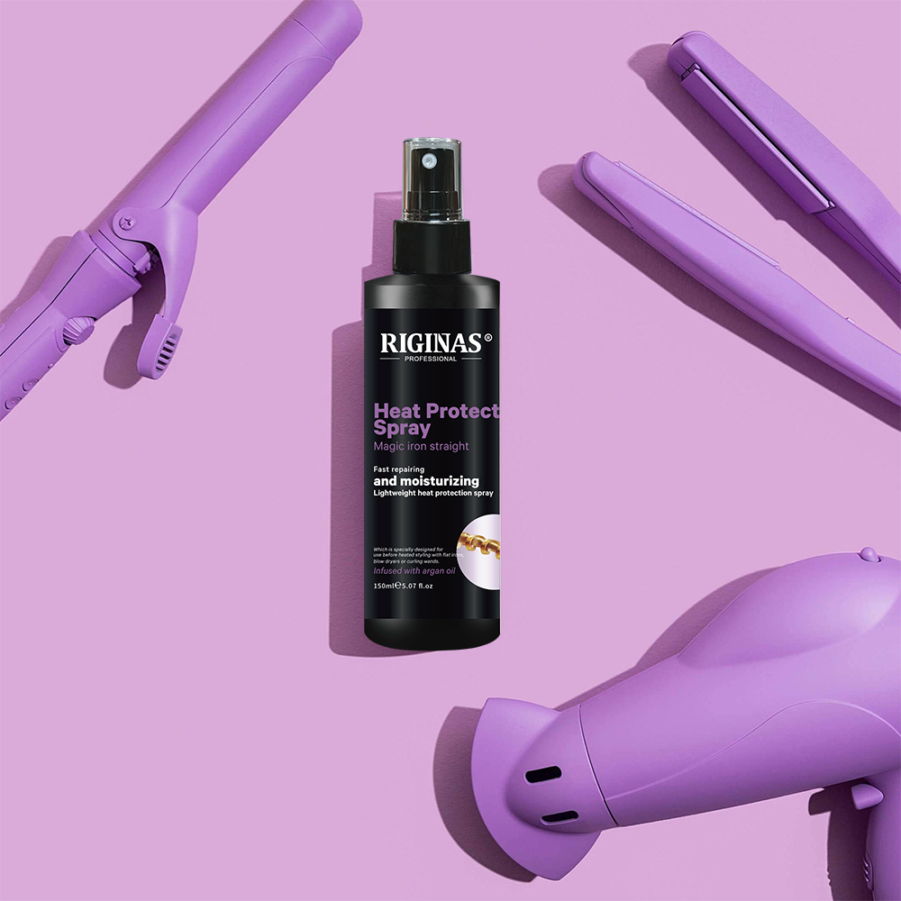 Riginas Private Label keratin treatment Brass Of Toning Leave In Spray Custom Logo Purple Hair Treatment