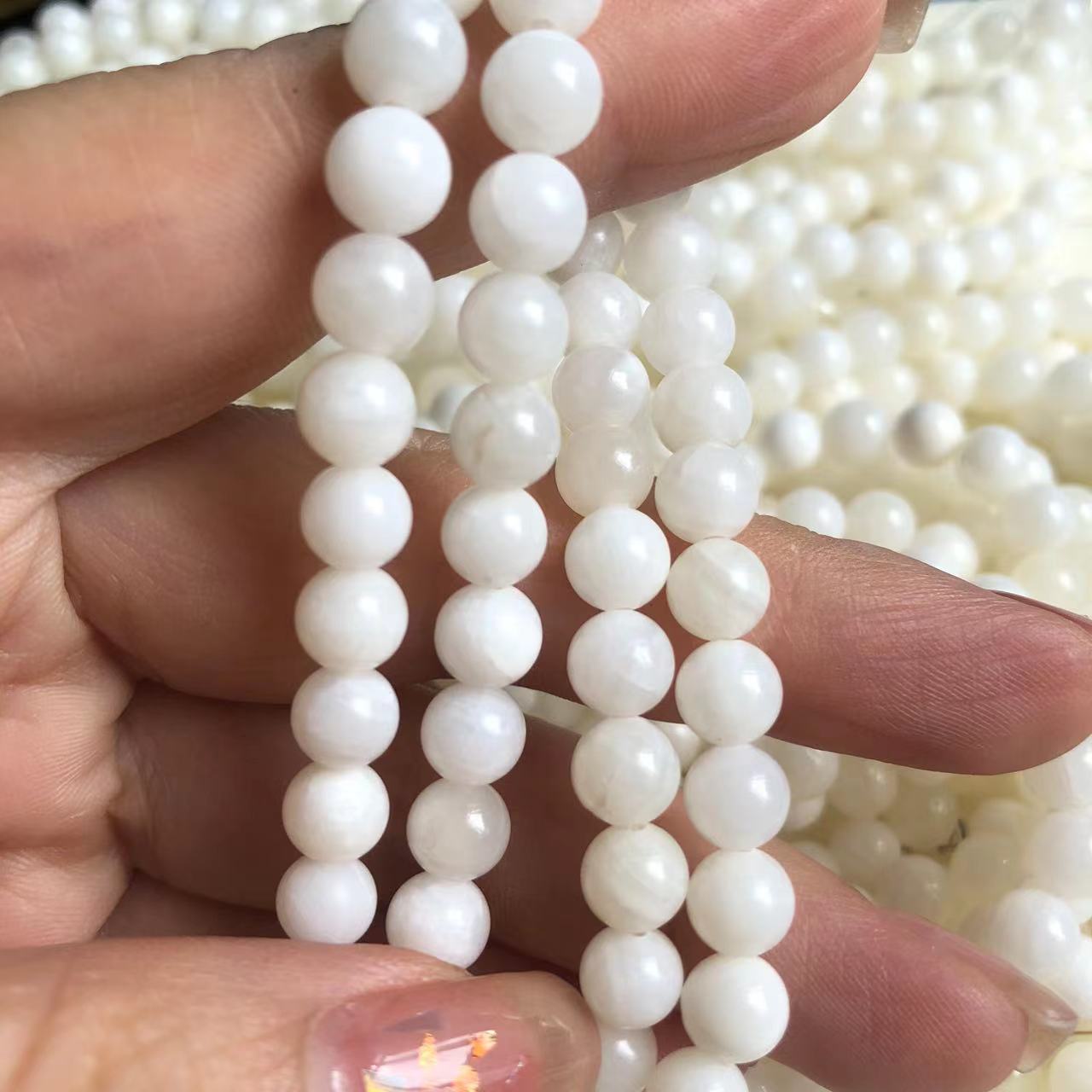 4mm,6mm, 8mm, 10mm,12mm,14mm Sea Shell Mother Pearl Loose Beads in Bulk