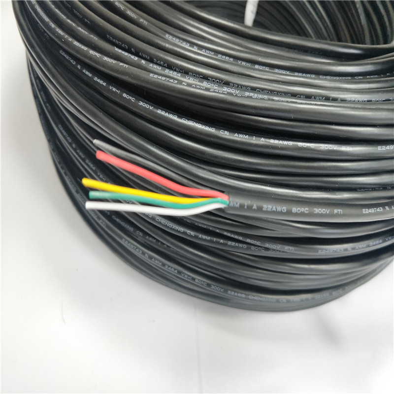 Changlang UL2464 22awg 4 жильный кабель с ПВХ-изоляцией кабель провода 300V