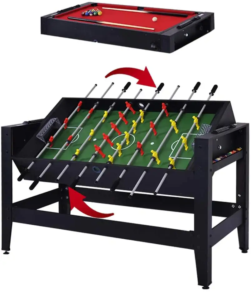Win.max Original 2-in-1, Rotating Game Table (Billiards and soccer table)