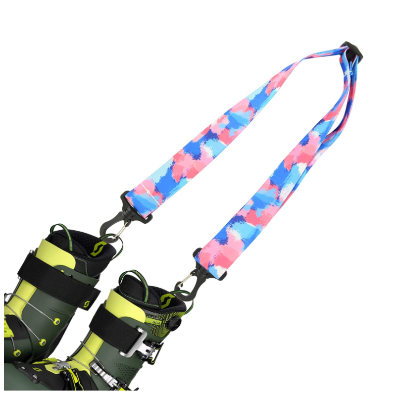 Adjustable Shoulder Snowboard Carrier Strap Ski Boot Carrier Strap Sling Leash Roller Skate Leash for Skiing Snowboarding