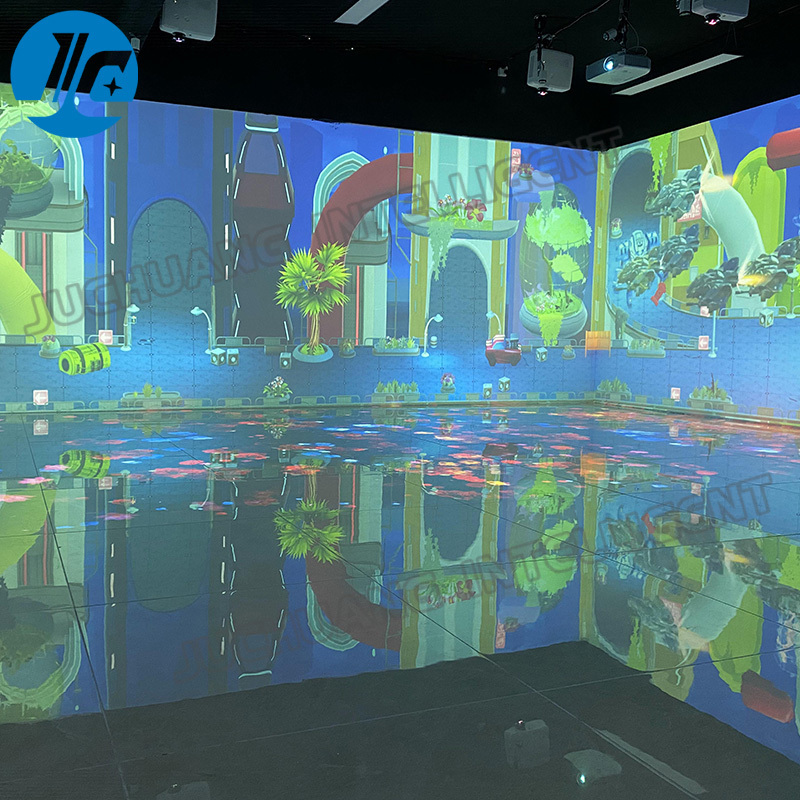 Immersive Interactive Projector Interactive Floor Projection System for Showroom