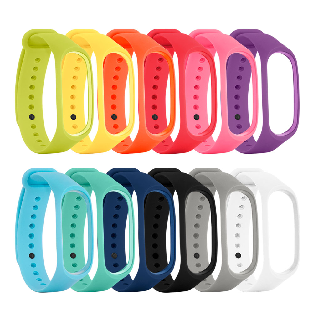 Custom Social Rubber Silicone Wrist Strap Wristband For Mi Band 5 4 3 2 1 Strap Wrist Band