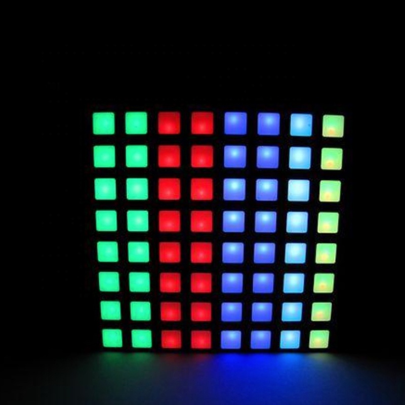 High Quality 5mm Dot 8x8 RGB Square LED Dot Matrix Display 60.5x60.5x5mm