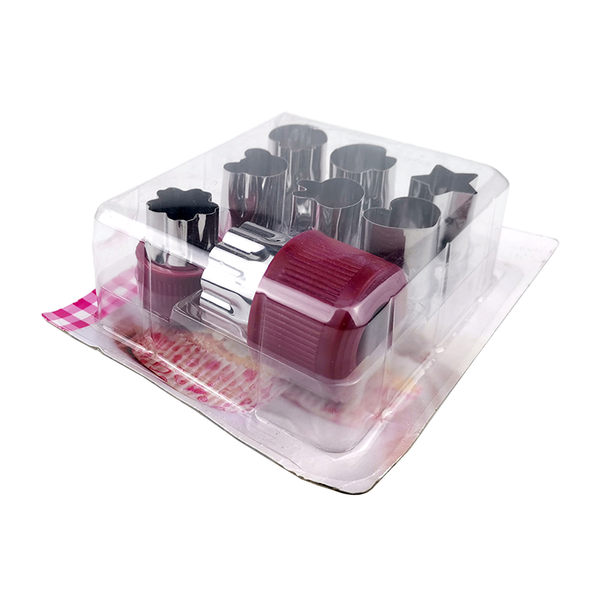 8pc stainless steel cupcake and cookie mold for kitchen