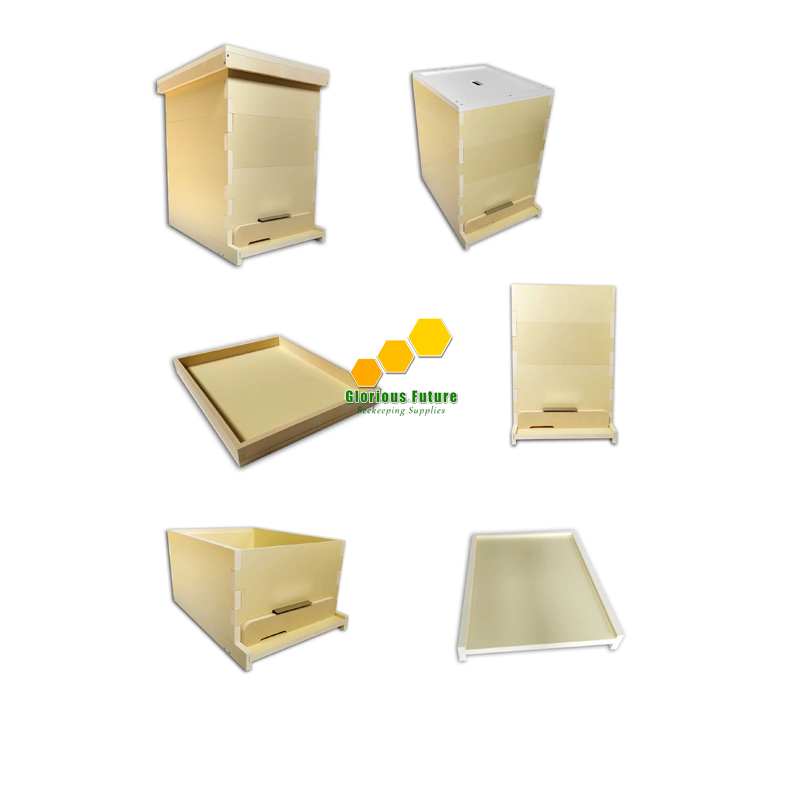 Виды новых композитных пластиковых пчелиных ульев 1/2/3 слоев ПВХ langstroth beehive