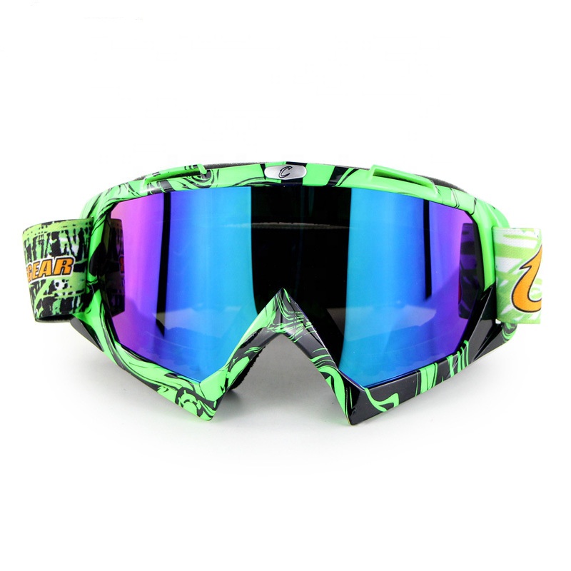 China Manufacture Custom Motocross Goggles Pvc Lens Windproof Goggles