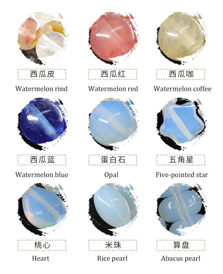 Beads Stone Beads Piedras Naturales Hotselling Custom Shape Watermelon Gemstone Natural Opal Stone Wholesale