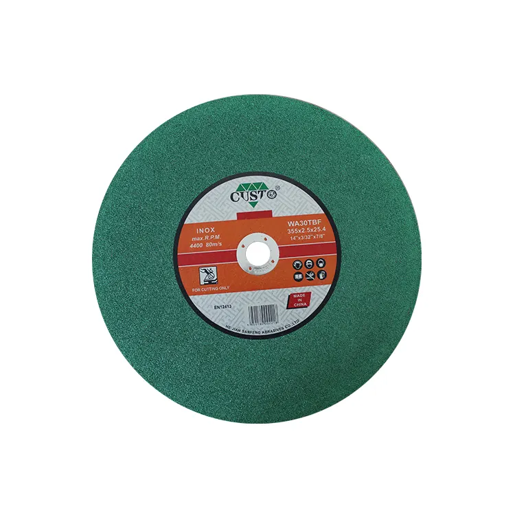 Grinding Wheel Max Speed 80m/s Polishing Round Disc Working With INOX Stainless Steel