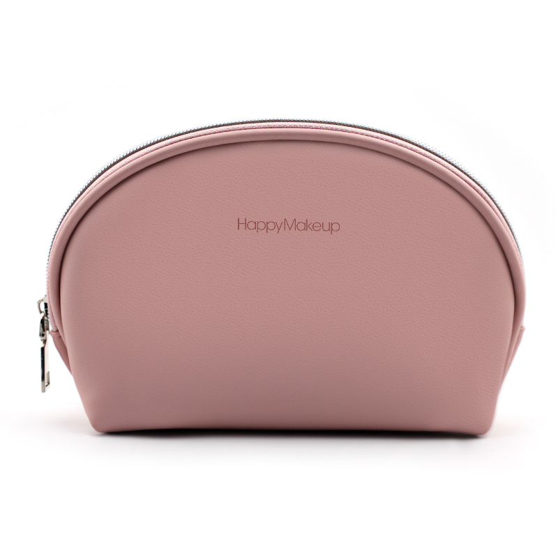 Модная дорожная сумка HMU из искусственной кожи для кистей для макияжа, водонепроницаемая женская сумка с логотипом под заказ, оптовая продажа, розовая косметичка