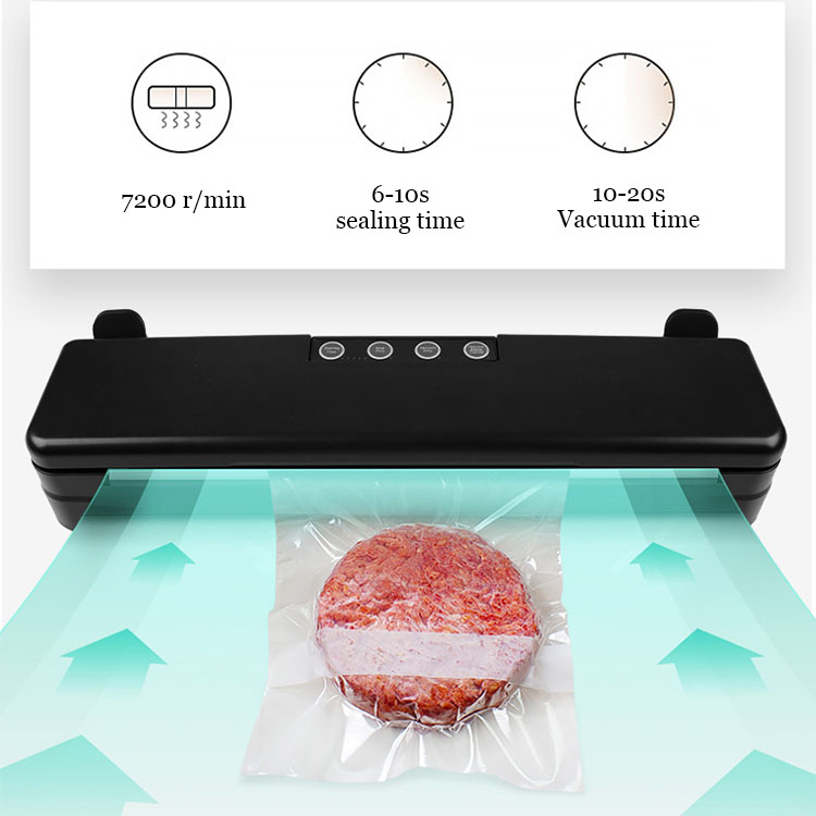 Black luxury small vacuum sealer plastic cub vacuum sealer chamber vacuum sealer