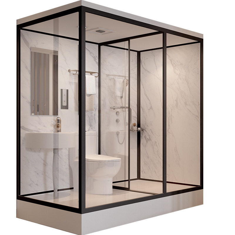 Overall Shower Room Integrated Toilet Dry and Wet Separation Bathroom Hotel Apartment Toilet Integrated Bathroom Shower Room