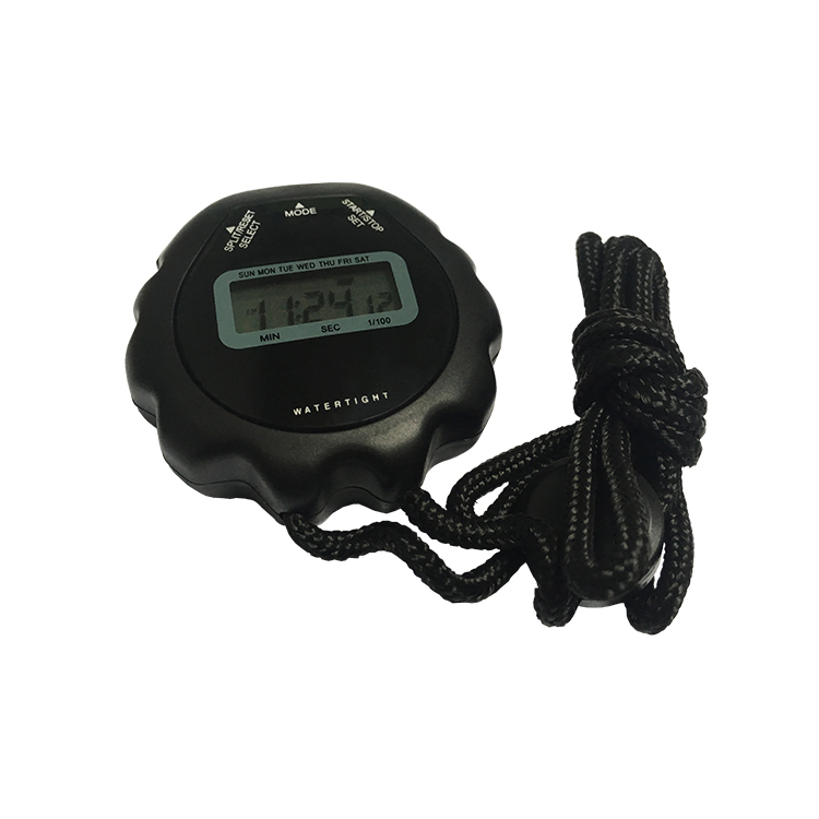 Waterproof LCD Alarm Clock, timer, sports stopwatch with hanging rope EC-2786