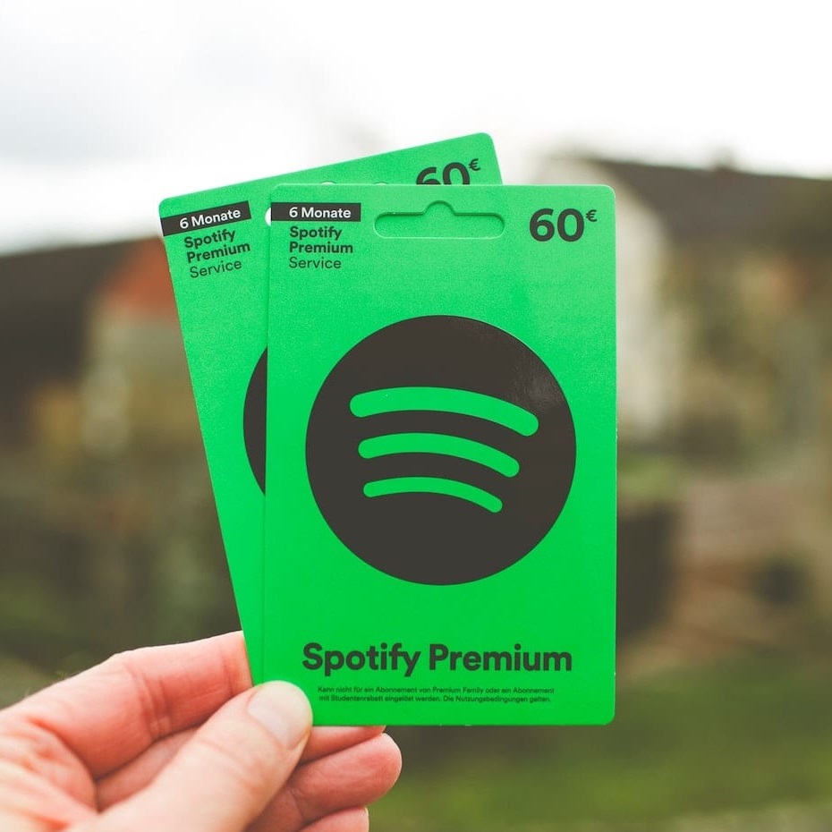 Подарочные карты Spotify могут заряжаться для Spotify Premium 1 месяц подписки на Spotify Premium 1 год