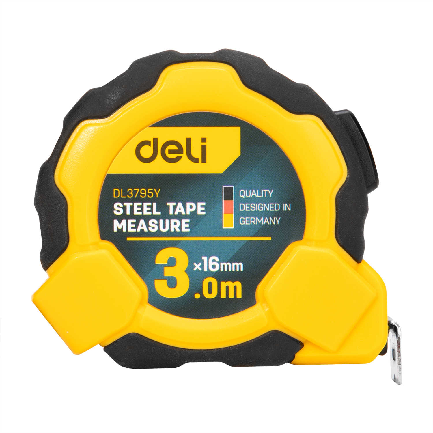 Deli Tools 3m-10m Высококачественная стальная измерительная лента с пластиковой оболочкой
