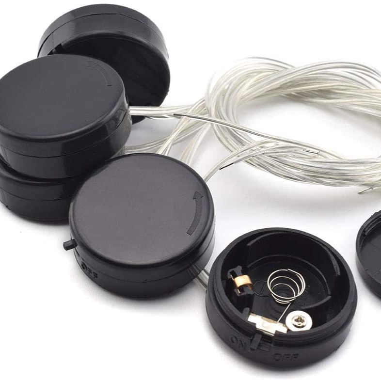 1Pcs CR2032 Button Coin Cell Battery Socket Holder Case Cover With Wire and Toggle Switch