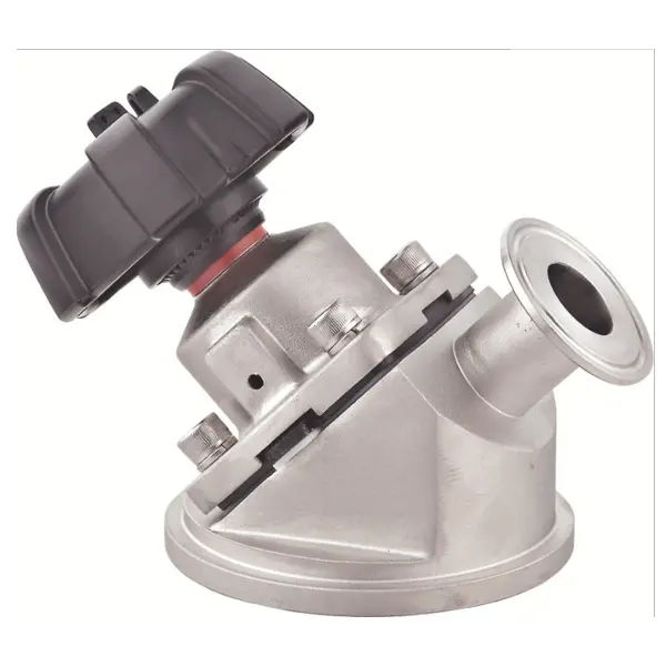 1" sanitary stainless steel 316L tri clamped manual tank bottom diaphragm valve