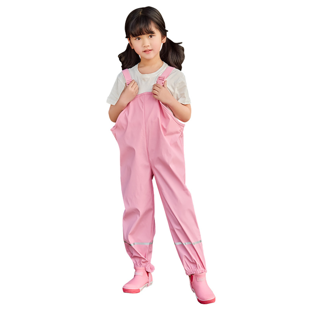 Rain wear clothing kids wear rain coats Outdoor kids girls PU rain jacket hooded waterproof coat for children