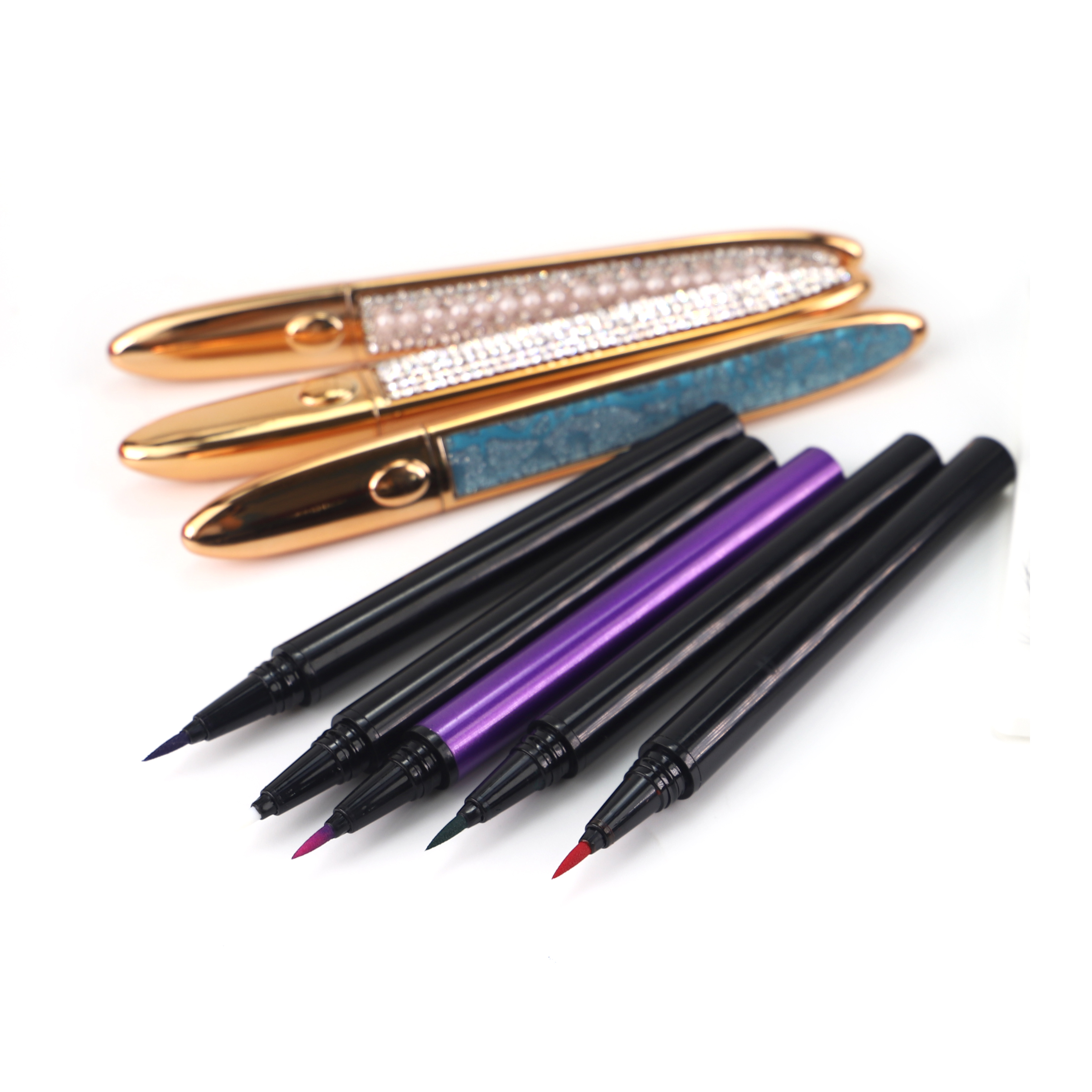Private Label Magnetic Eyelashes Glitter Eyeliner Color Adhesive Liquid Eyeliner Pen