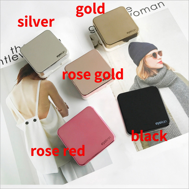 contact Lenses Case Auniquestyle High Quality Reflective Cover Lens With Mirror Color Container Cute Lovely Travel Kit