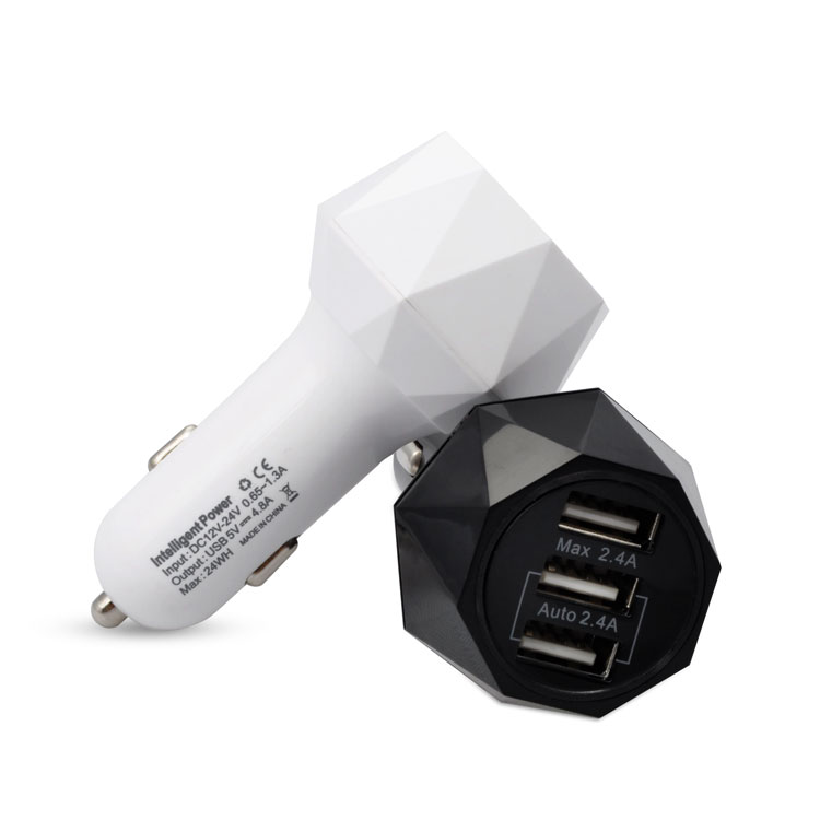 Автомобильные аксессуары для мобильного телефона 3 порта микро USB Автомобильное зарядное устройство