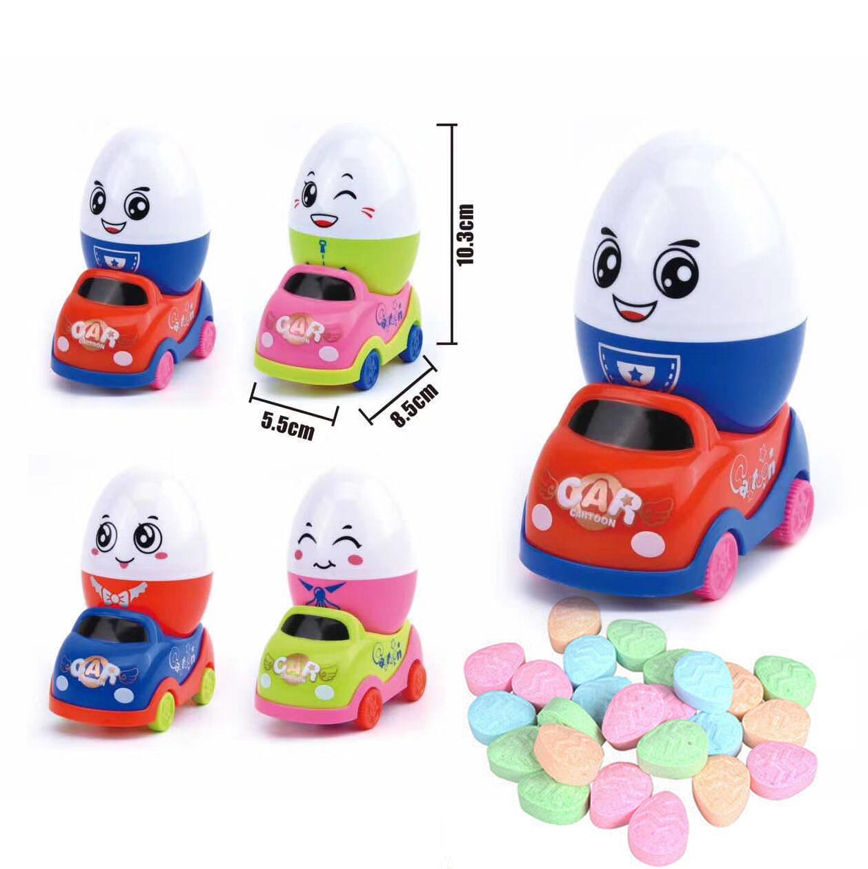 Tablet Candy 20g The Eggs Of Locomotive Candy Toy With Glucose Tablet Candy