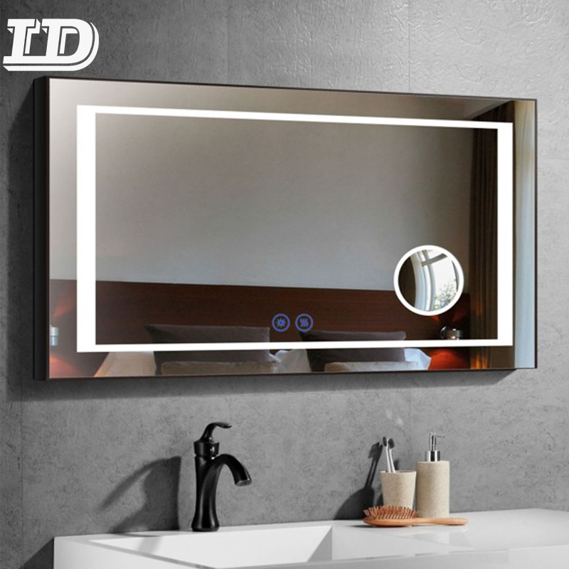 New Design Smart Bathroom Wall Mirror Led Multi-functional bathroom mirror With Light Illuminated