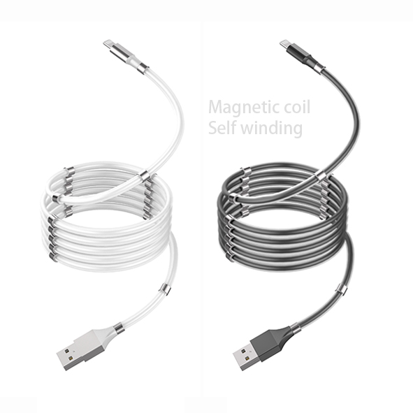 USB PD кабель с магнитной катушкой с автоподзаводом 3A 5A для быстрой зарядки и передачи данных