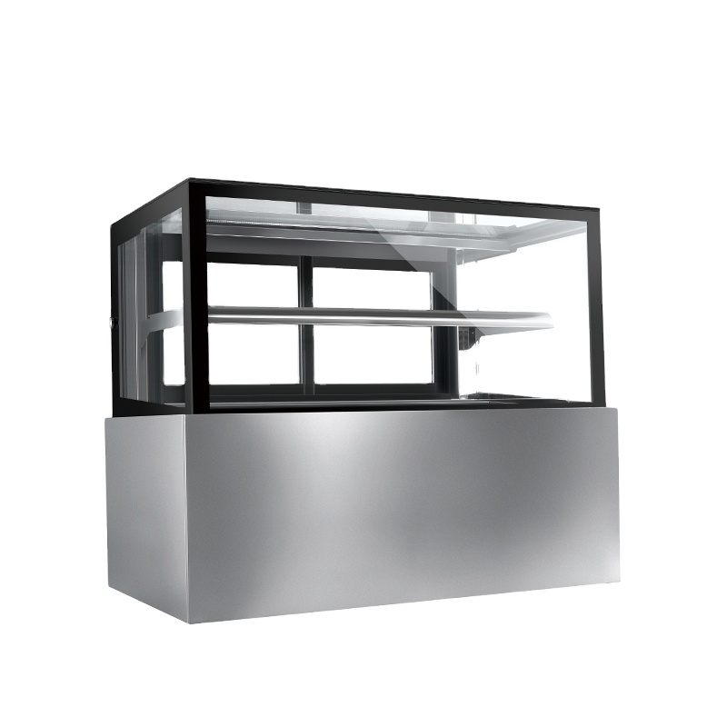 Marble/stainless steel 201 commercial table top display cabinet cake showcase refrigerator