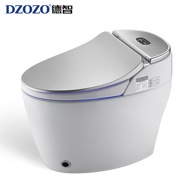 high quality silver home hotel used floor mounted inodoro inteligente smart wc toilet