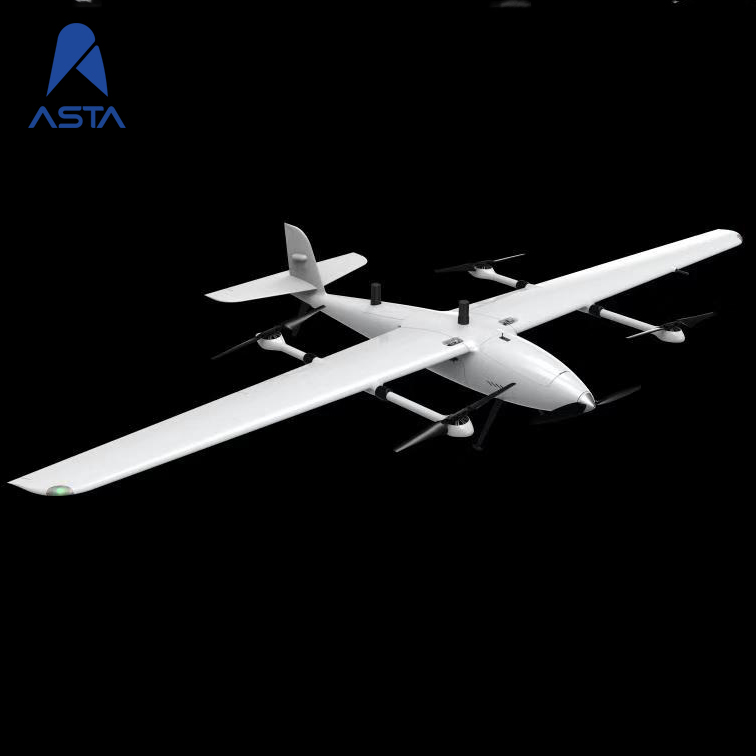 Беспилотный летательный аппарат дальнего действия VTOL с фиксированным крылом, промышленный многовинтовой Квадрокоптер 4k с HD-камерой для наблюдения и построения карты