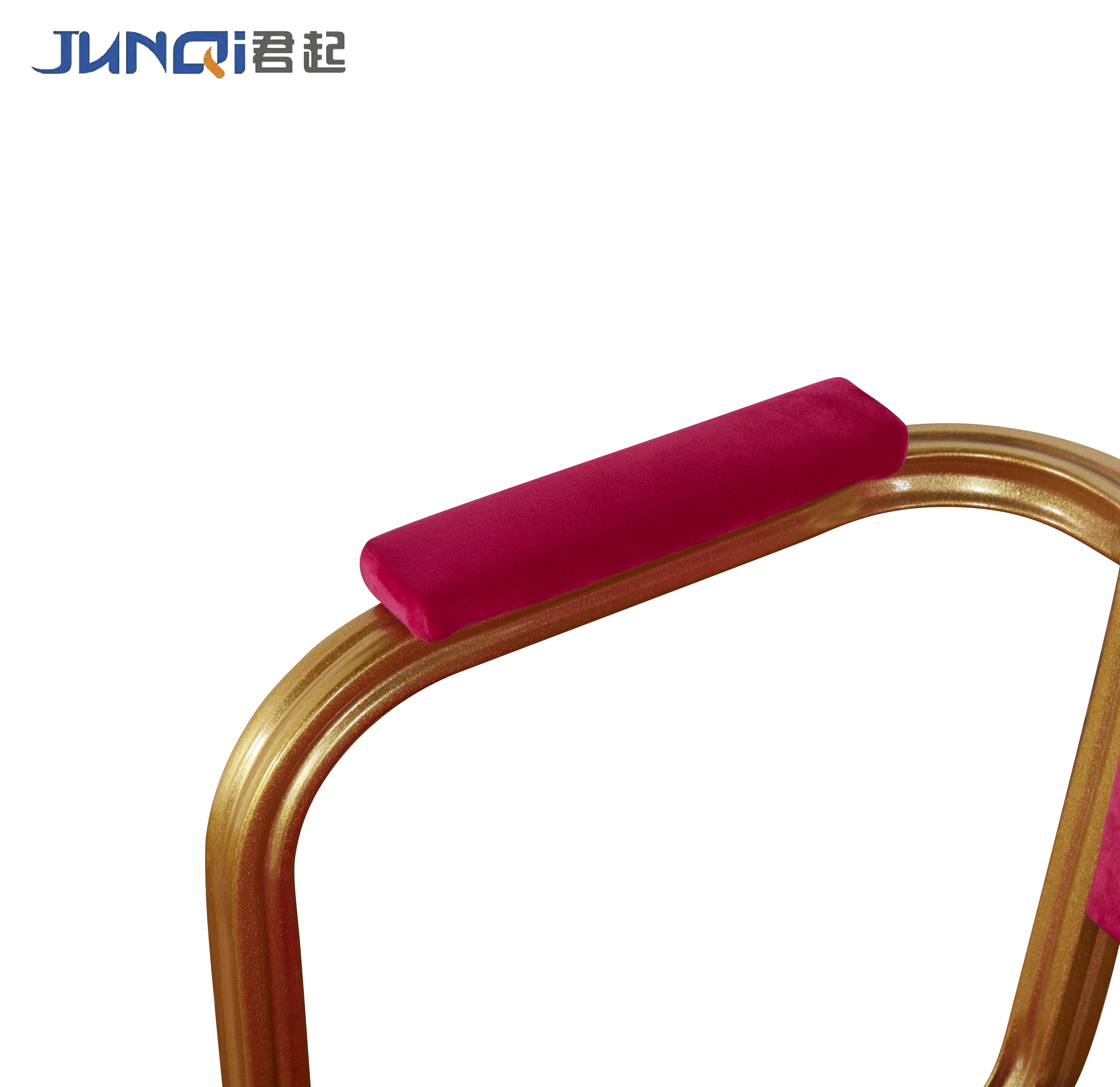 wholesale brown customized PU leather iron aluminium arm chair
