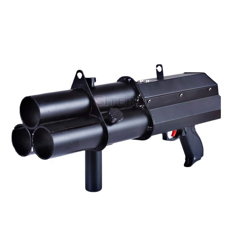 China Novelties Party Popper Confetti Gun Three Head Electric Confetti Cannon Machine