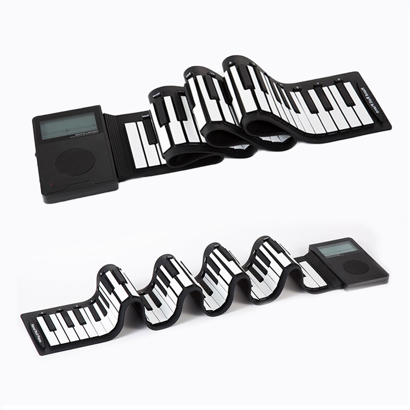 Пианино с гибкой клавиатурой, гибкая клавиатура из PianoSilicon, 49 клавиш, цифровое рулонное фортепиано, музыкальные инструменты