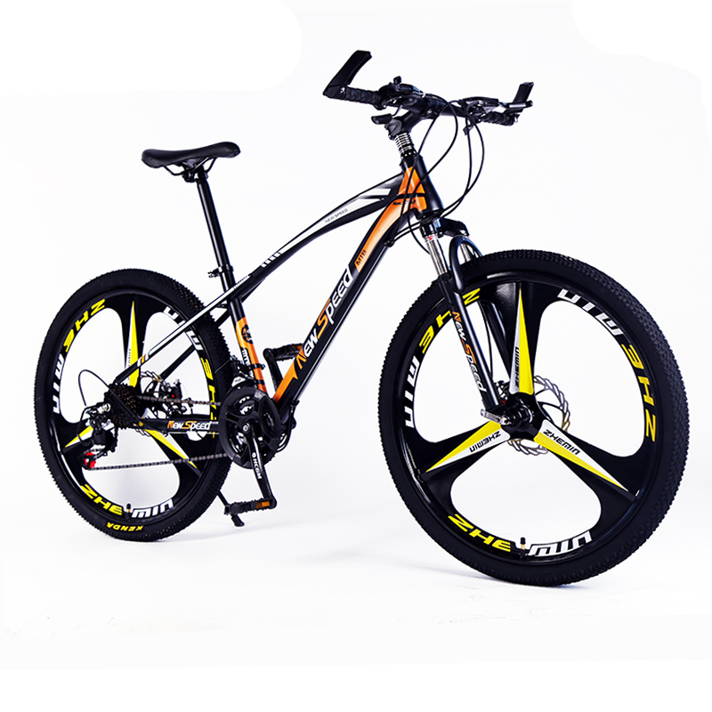High-carbon steel adult bike,suspension fork disc brake road bike bicicletas ,mountain bicycle for sale