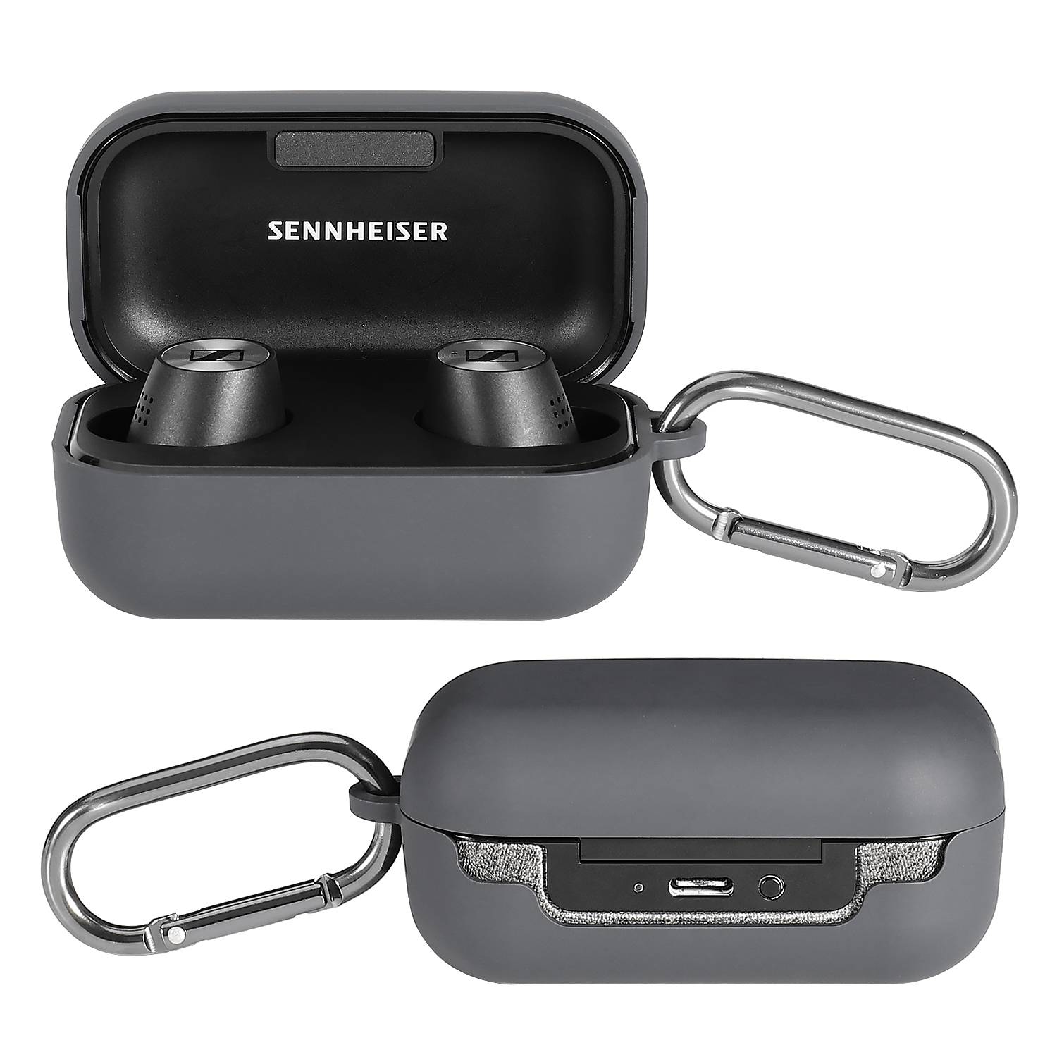 Защитный чехол из поликарбоната с крючком для наушников SENNHEISER Boost True Wireless 2