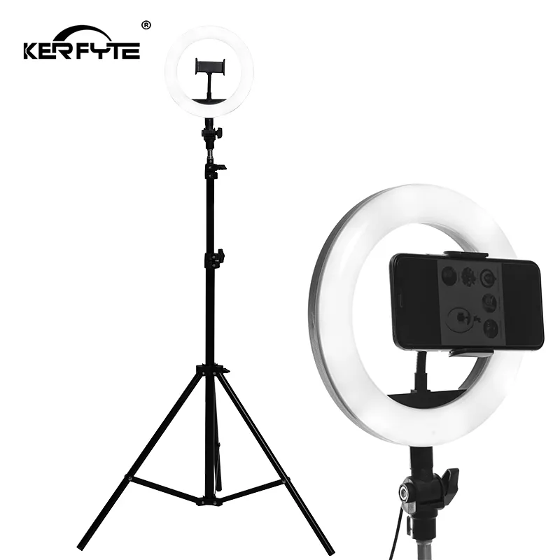 10 Inch 26cm LED Ring Light 5W Selfie Ring Lamp Makeup Studio Fill Light Live Broadcast Streaming Beauty Photography Photo Light
