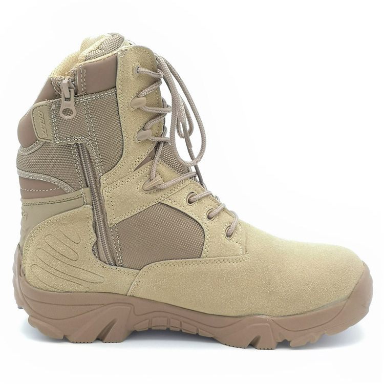 PDEP cow suede leather tactical work boots men non-slip rubber sole outdoor shoes tactical hiking men's boots combat army