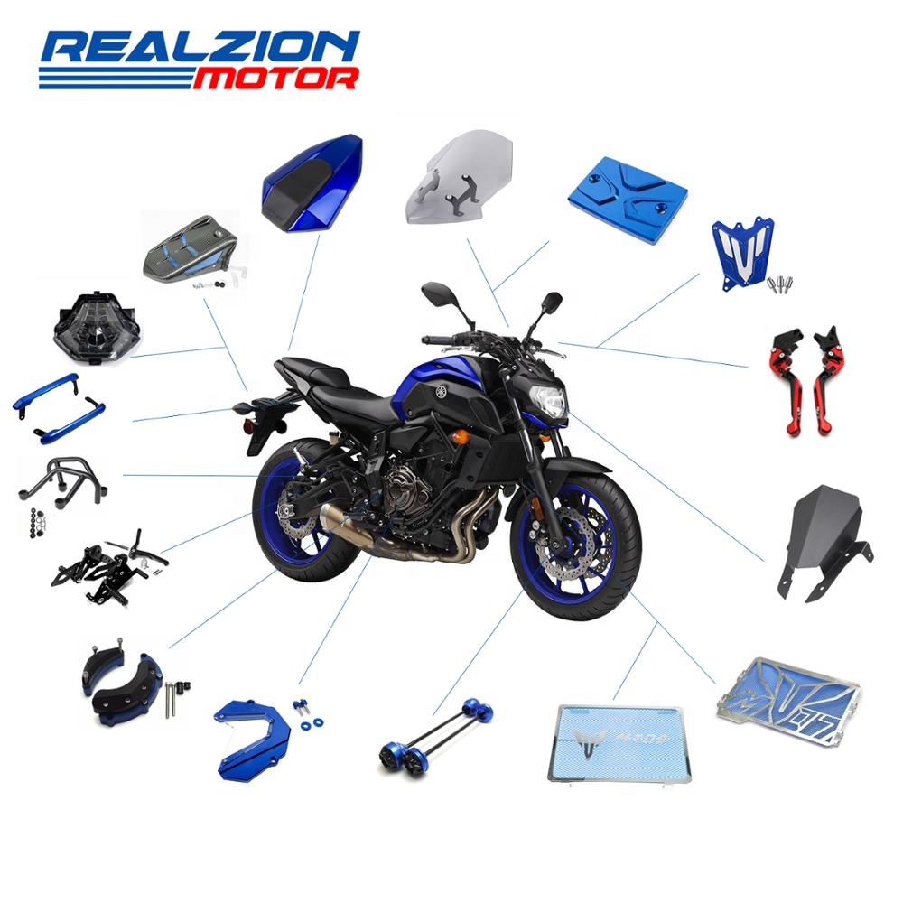 Realzion аксессуары для мотоциклов выхлопной трубы для YAMAHA MT07 FZ07 MT09 FZ09 07 07 MT 09 FZ 09 FZ-07 FZ-09 MT-07 MT-09