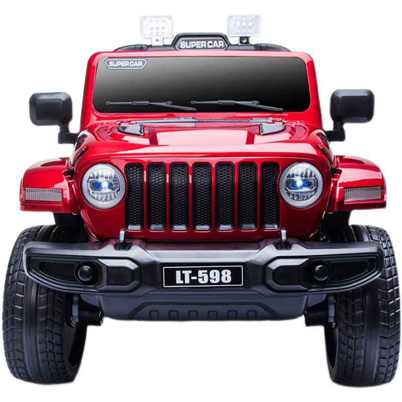 Dual-drive Dual-battery Self-driving Toy Car with Music 12v Rechargeable and Rideable Children's Electric Car