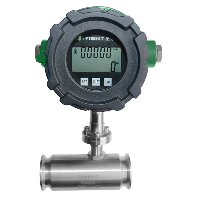 FIMEET fuel flow meter liquid turbine flow meter plug ing turbine flow meter sensor